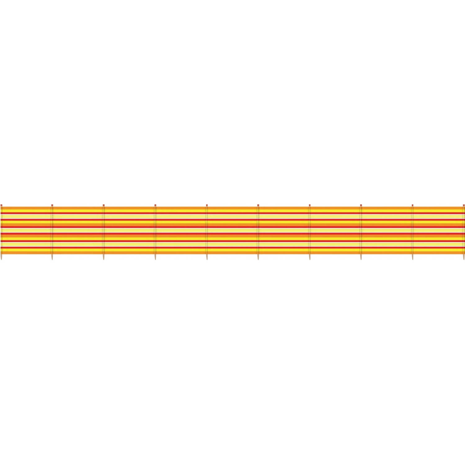 Yello Windscherm 10 Palen 120 X 610 Cm Geel/oranje/rood