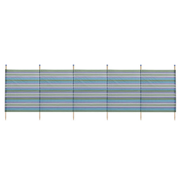 Yello windscherm 6 palen 120 x 371 cm groen/blauw