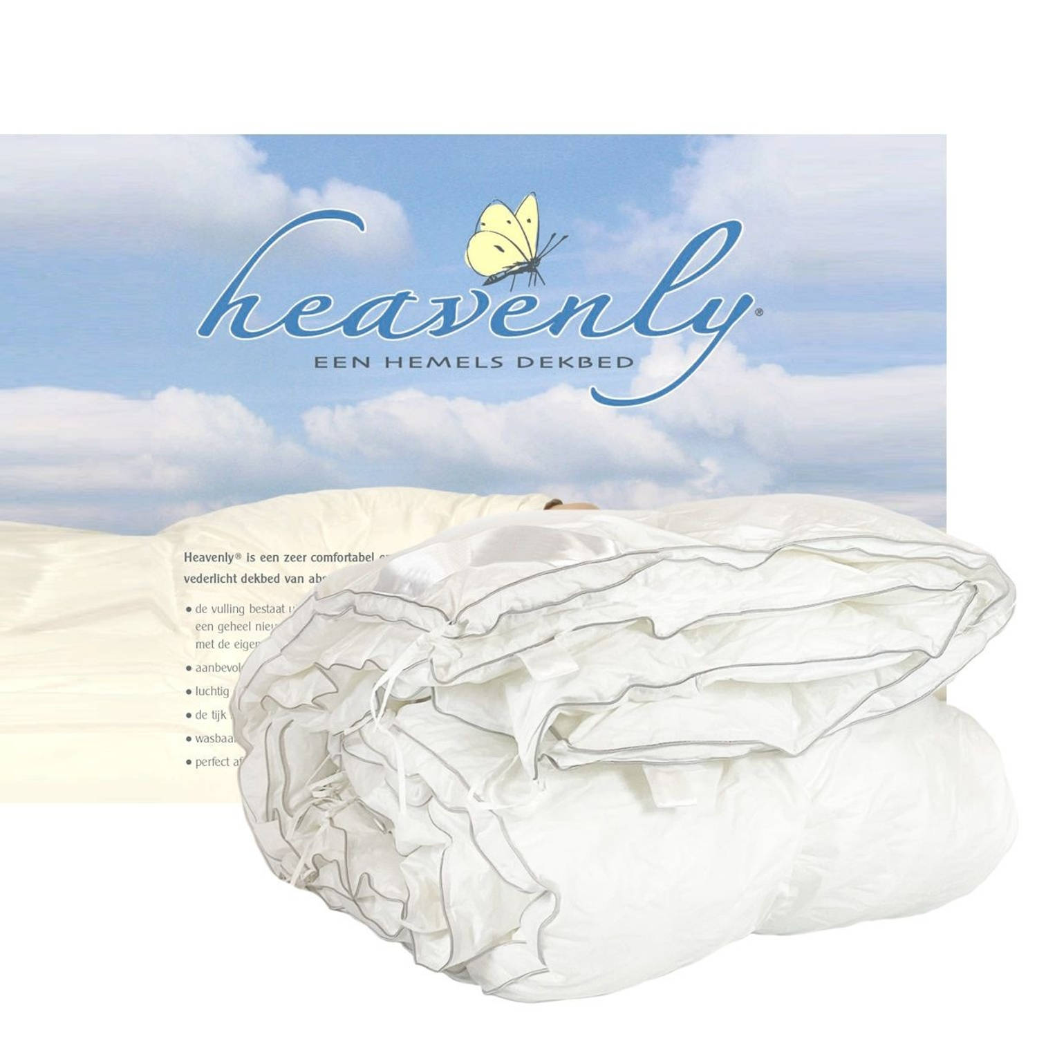 Heavenly 4-seizoenen kunstdons dekbed Maat: 1-Persoons 140x200 cm