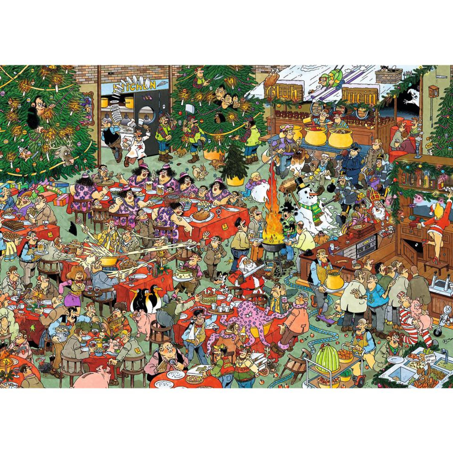 idee G Geleend Jan van Haasteren puzzel kerstcadeautjes - 2 x 1000 stukjes | Blokker