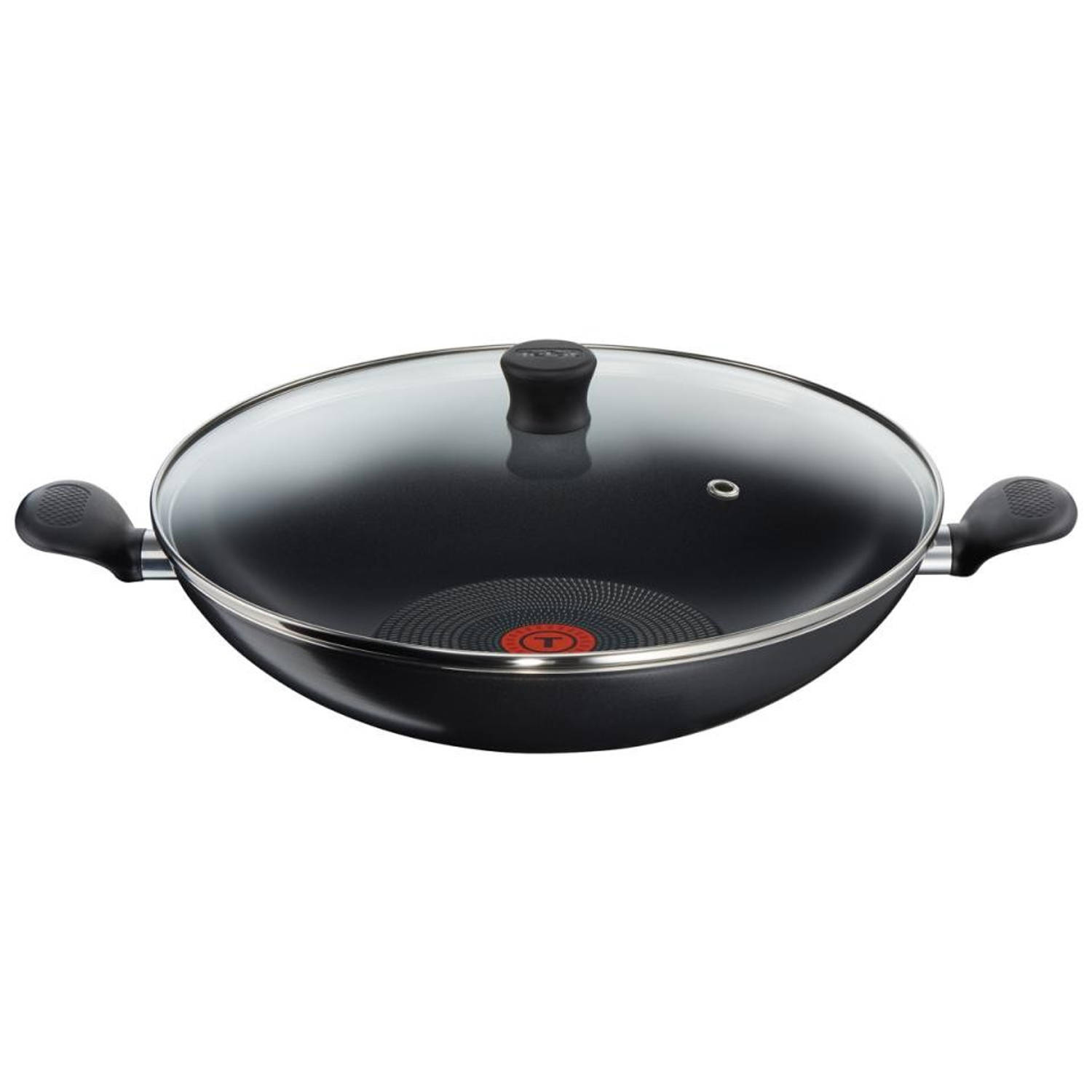 knal Elektrisch Aan boord Tefal Ideal wokpan - met glazen deksel - ø 36 cm | Blokker