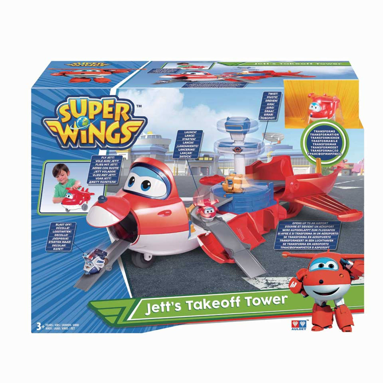 Super Wings Jetts luchthaven toren speelset |