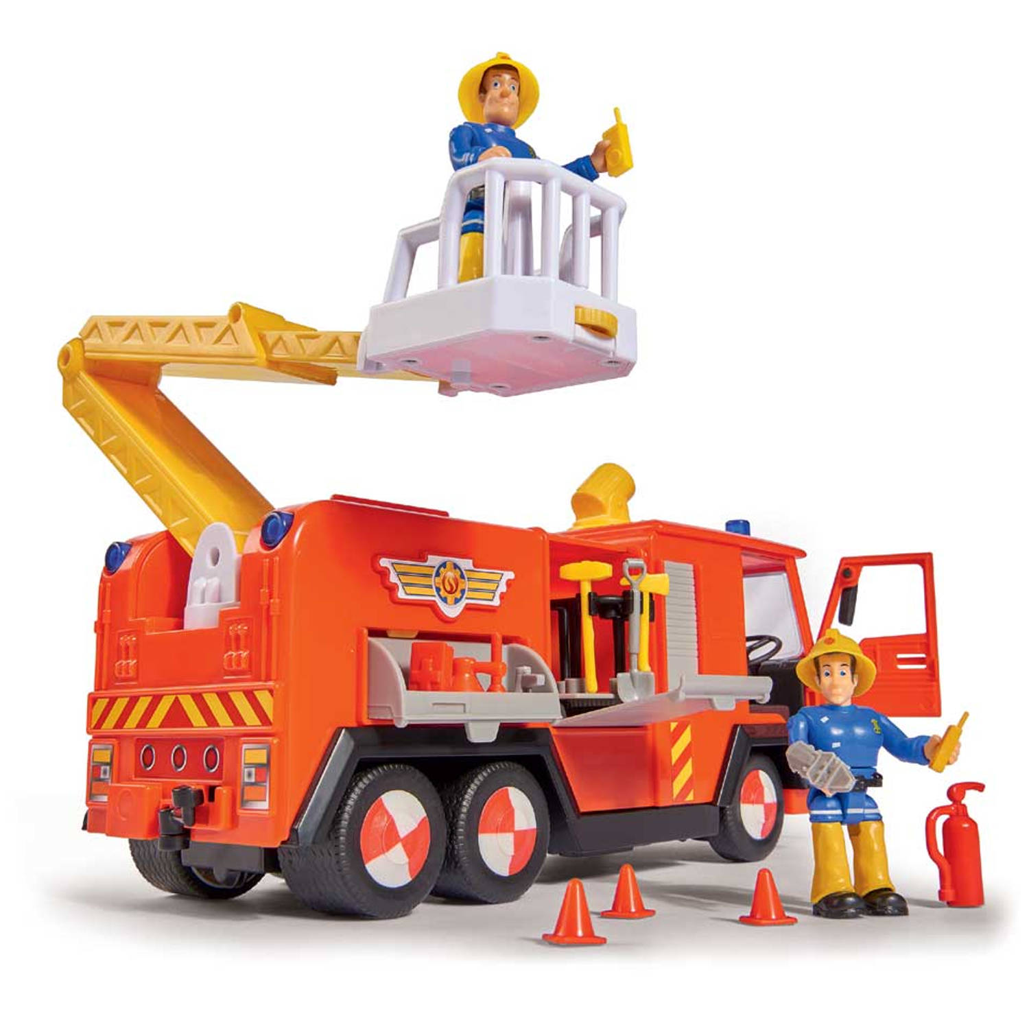 Uitgaven kalender vorm Brandweerman Sam brandweerwagen Jupiter 2.0 - 28 cm | Blokker