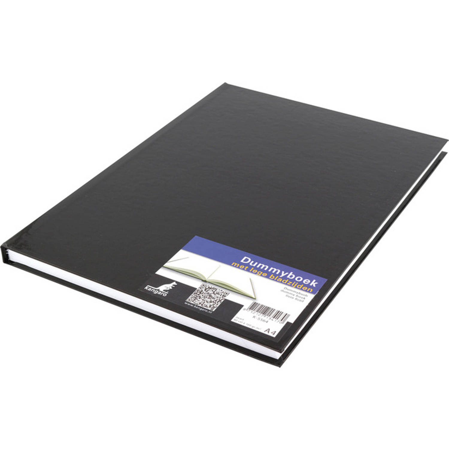 Kangaro dummyboek - A4 - zwart - 160 blanco pagina's - hard cover - K-5564