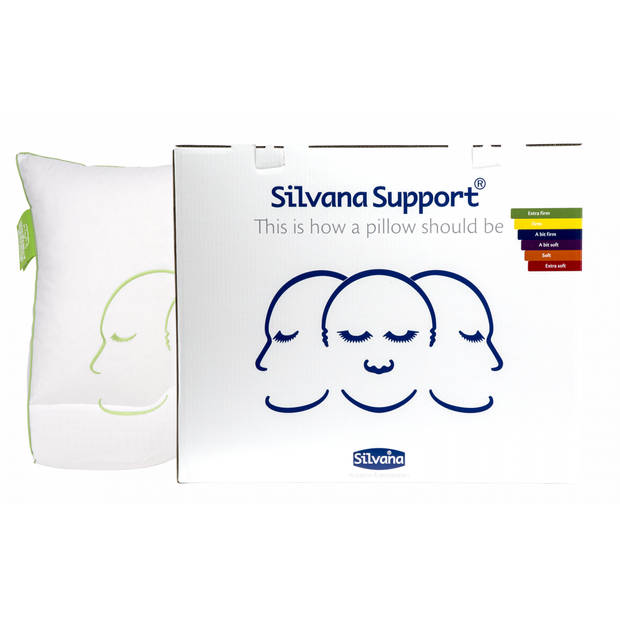 Silvana Support Hoofdkussen Larimar Extra Stevig - groen 60x70cm