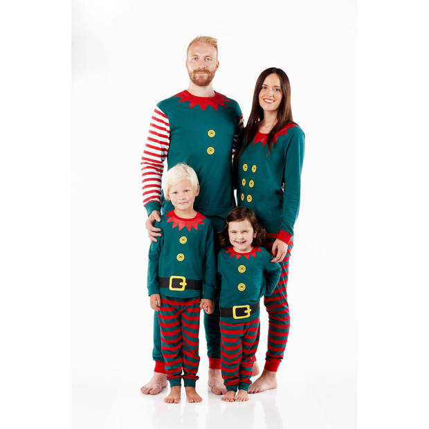 Kinderpyjama kerst elf - maat 110/116