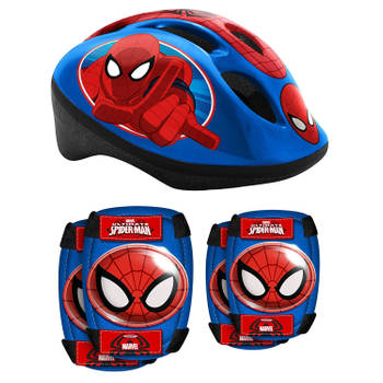 beschermset Spider-Man blauw/rood 5-delig