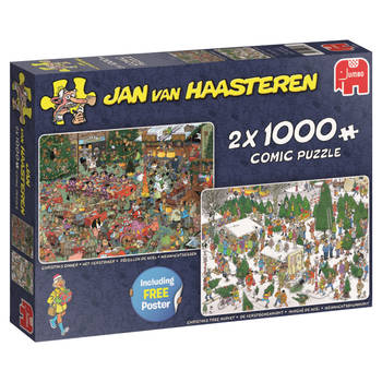 Jan van Haasteren puzzel kerstcadeautjes - 2 x 1000 stukjes