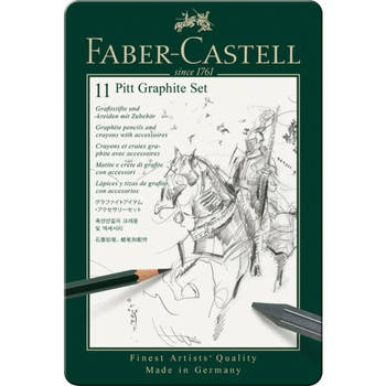 grafietset Faber Castell Pitt 11-delig