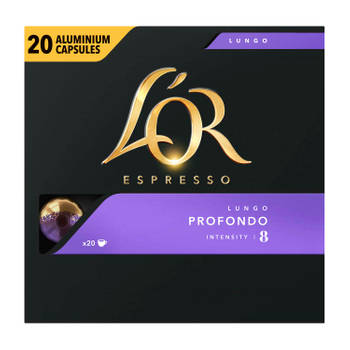 L'OR Espresso Lungo Profondo koffiecups grootverpakking 20 stuks