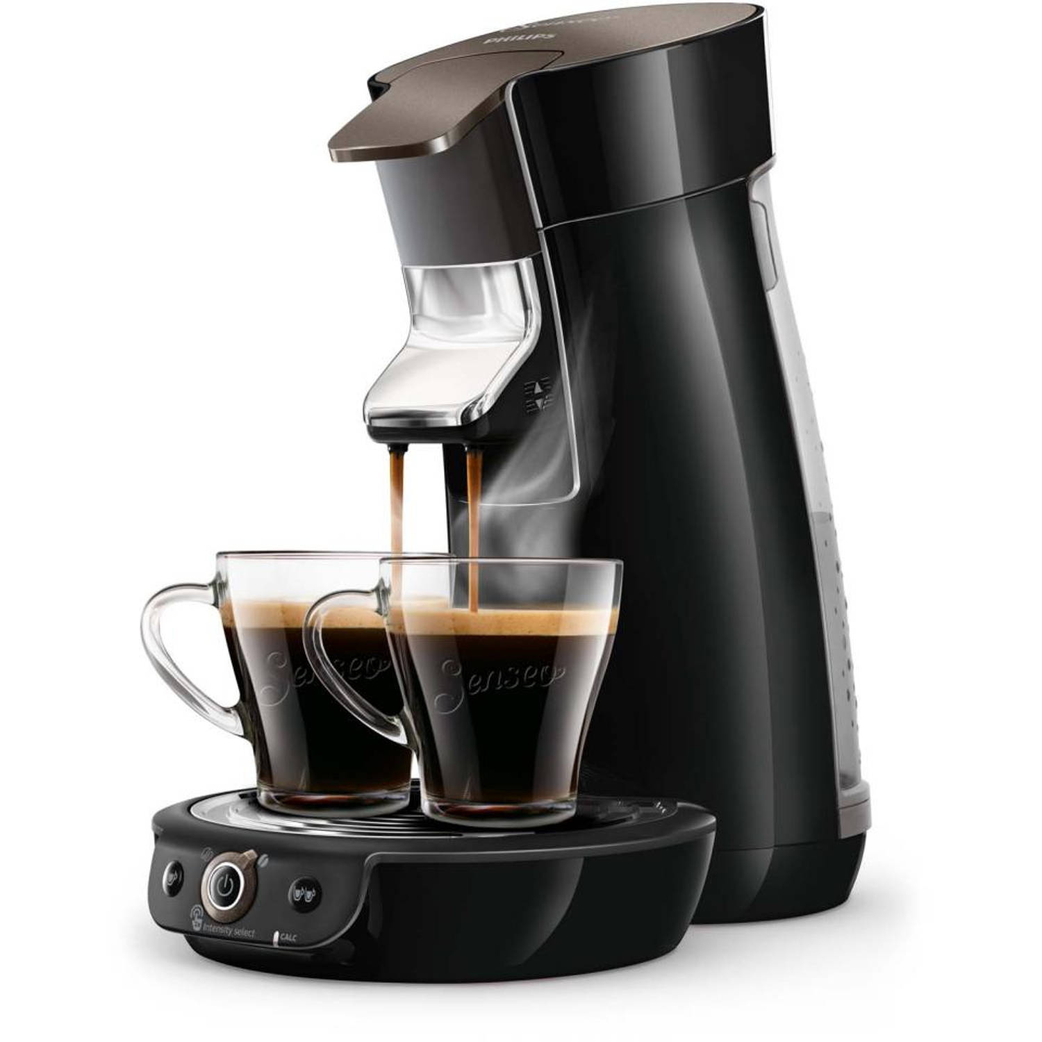 Gepolijst vorst Continu Philips SENSEO® Viva Café Duo Select koffiepadmachine HD6564/60 - zwart |  Blokker