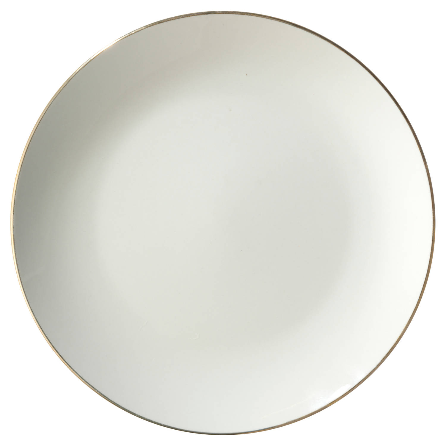 Ritmisch Serena Onophoudelijk Dinerbord met gouden rand - ø 26 cm | Blokker