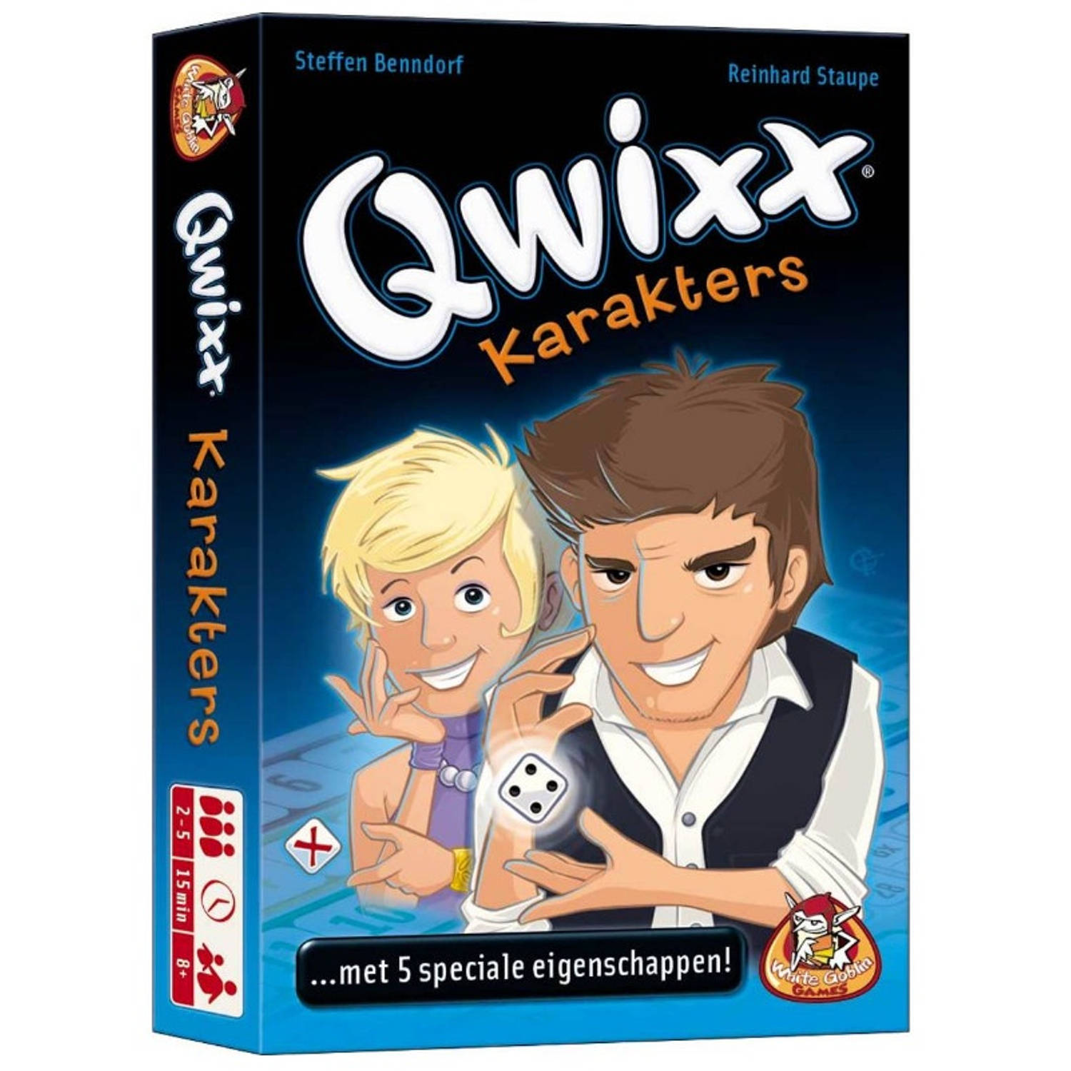 White Goblin Games uitbreidingsset Qwixx Karakters