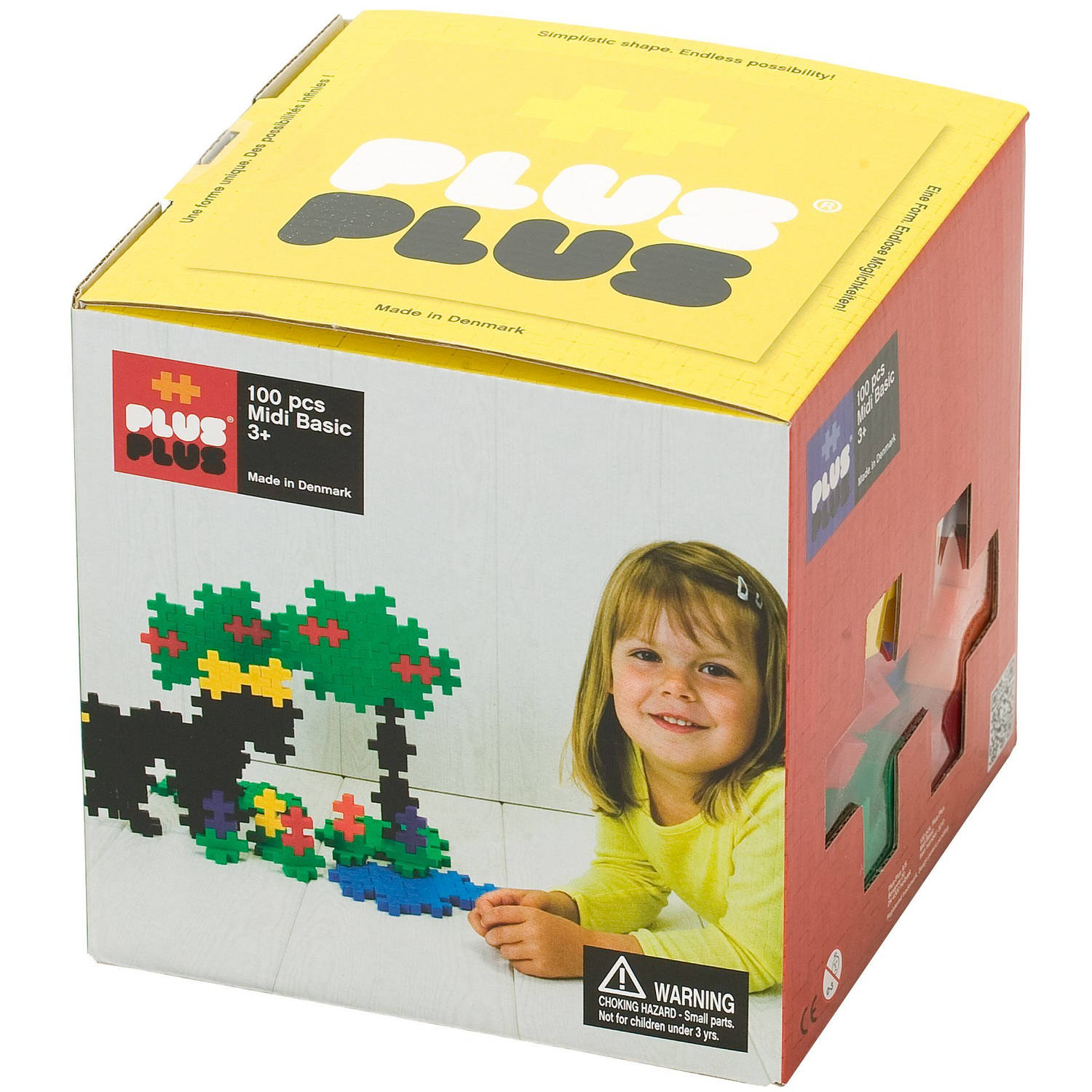 Plus-Plus - BIG Basic Colormix - Constructiespeelgoed - Set Met Bouwstenen - 100 Delige Bouwset - Bouwspeelgoed - Vanaf 3 Jaar
