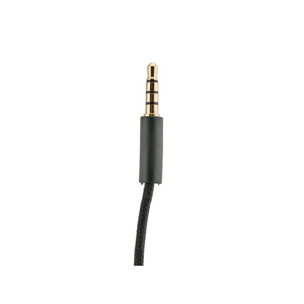 Caliber Hoofdtelefoon - On-Ear Koptelefoon met Draad - Lichtgewicht - Zwart (MAC301)
