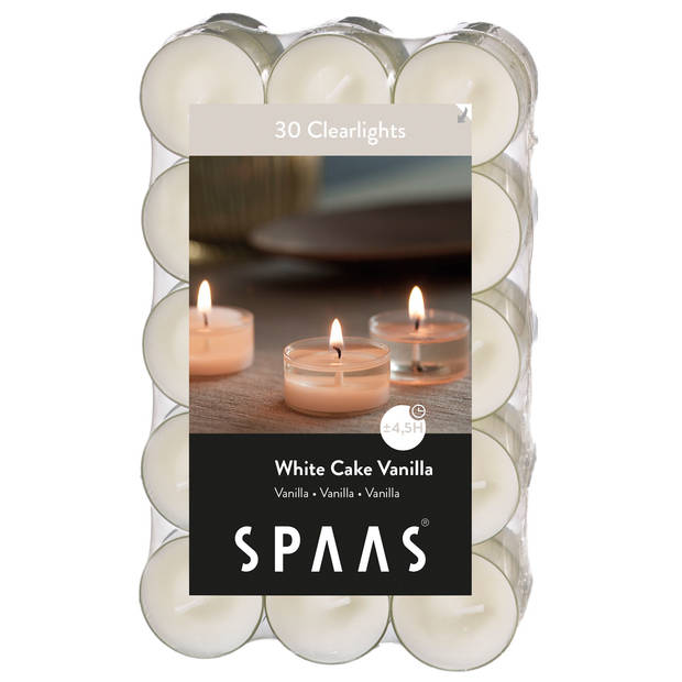 Spaas geurtheelichten - Vanille - 30 stuks