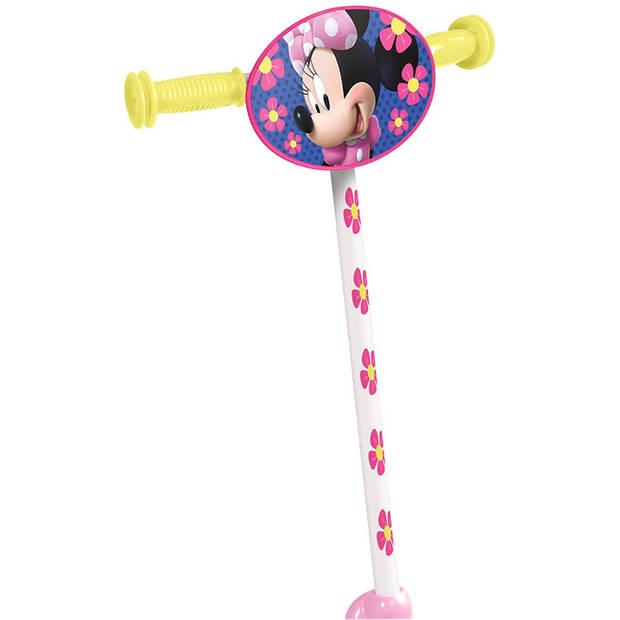 Disney Kinderstep Minnie Mouse 3-wiel kinderstep Meisjes Voetrem Roze/Geel