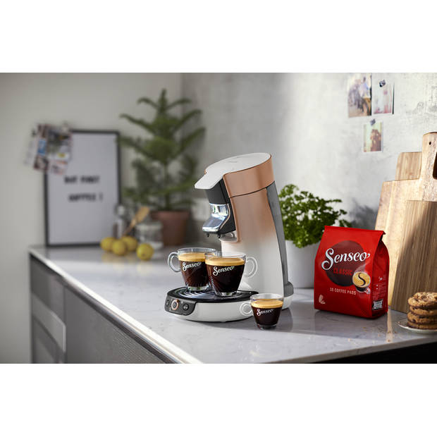 Philips SENSEO® Viva Café Duo Select koffiepadmachine HD6566/30 - roze/koper
