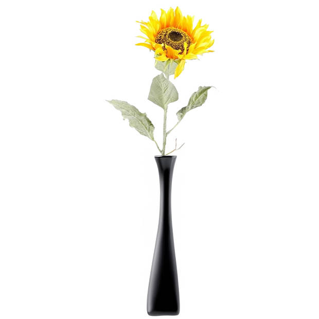 Kunstbloem Zonnebloem tak - 2x - 82 cm - geel - kunst zijdebloem - decoratie bloemen - Kunstbloemen