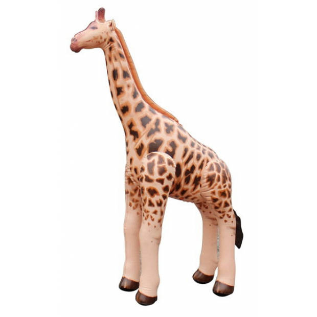 Opblaas giraffe bruin 92 cm - Opblaasfiguren