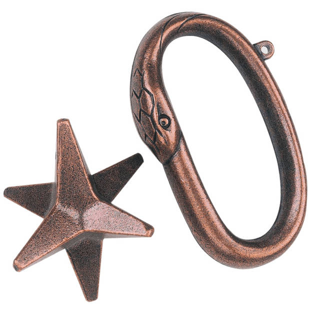 Huzzle breinbreker Cast Star 11,8 cm staal brons