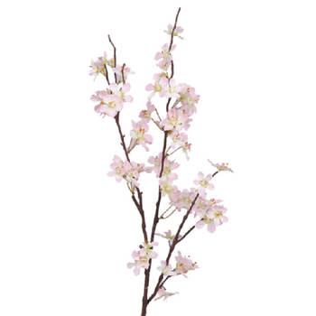 Roze appelbloesem kunstbloem/tak met 57 bloemetjes 84 cm - Kunstbloemen