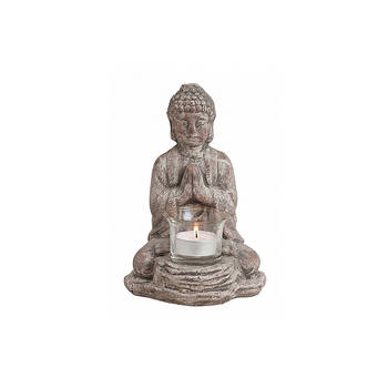 Boeddha waxinelicht houder 19 cm - Beeldjes