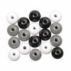 115x Houten kralen zwartwit 6 mm in verschillende tinten - Kralenbak