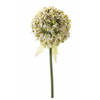 Kunst Sierui / Allium steelbloem wit 70 cm - Kunstbloemen