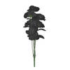 Bosje met 6 zwarte rozen halloween decoratie 37 cm - Verkleedattributen