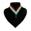 Lint voor een medaille rood, wit en groen - Verkleedketting