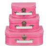 Kraamkado koffertje roze 16 cm - Kinderkoffers