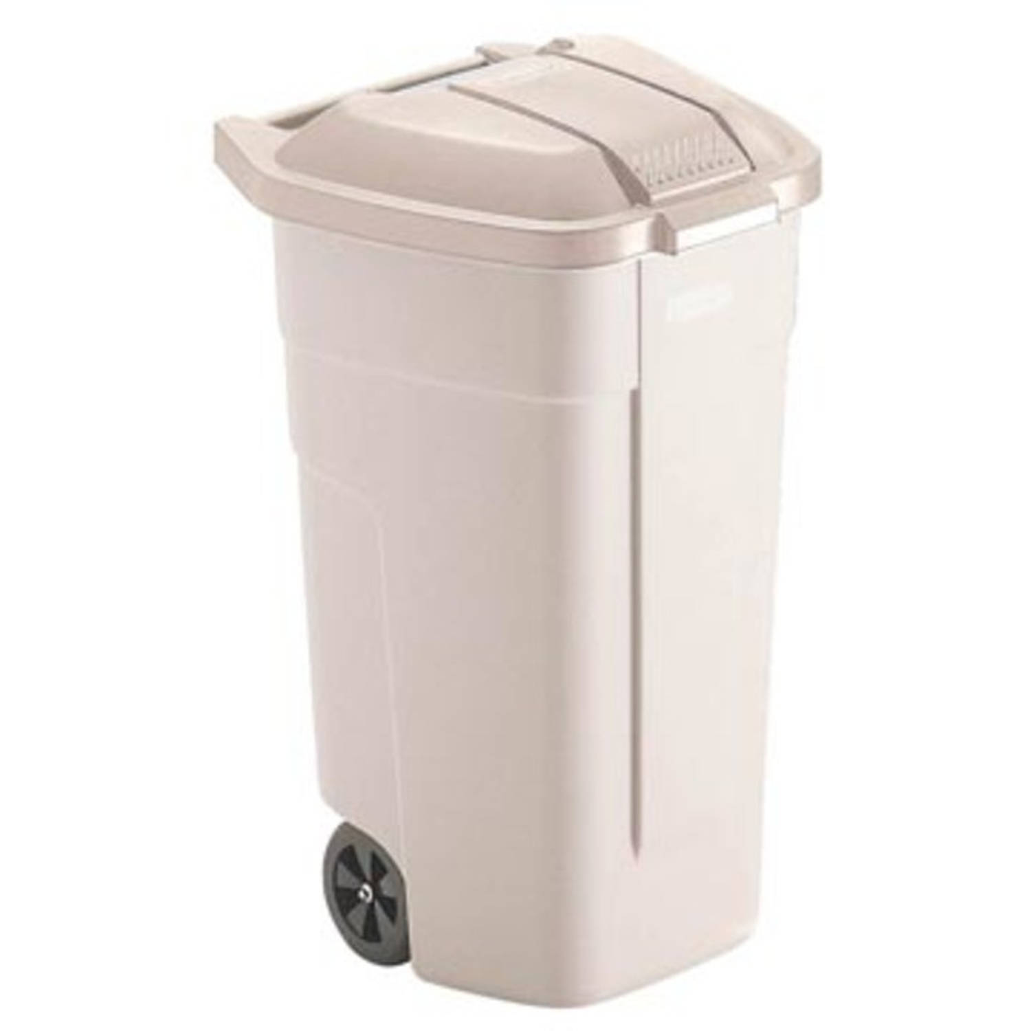 Rubbermaid mobiele afvalcontainer Basis, zonder deksel, 100 liter, wit