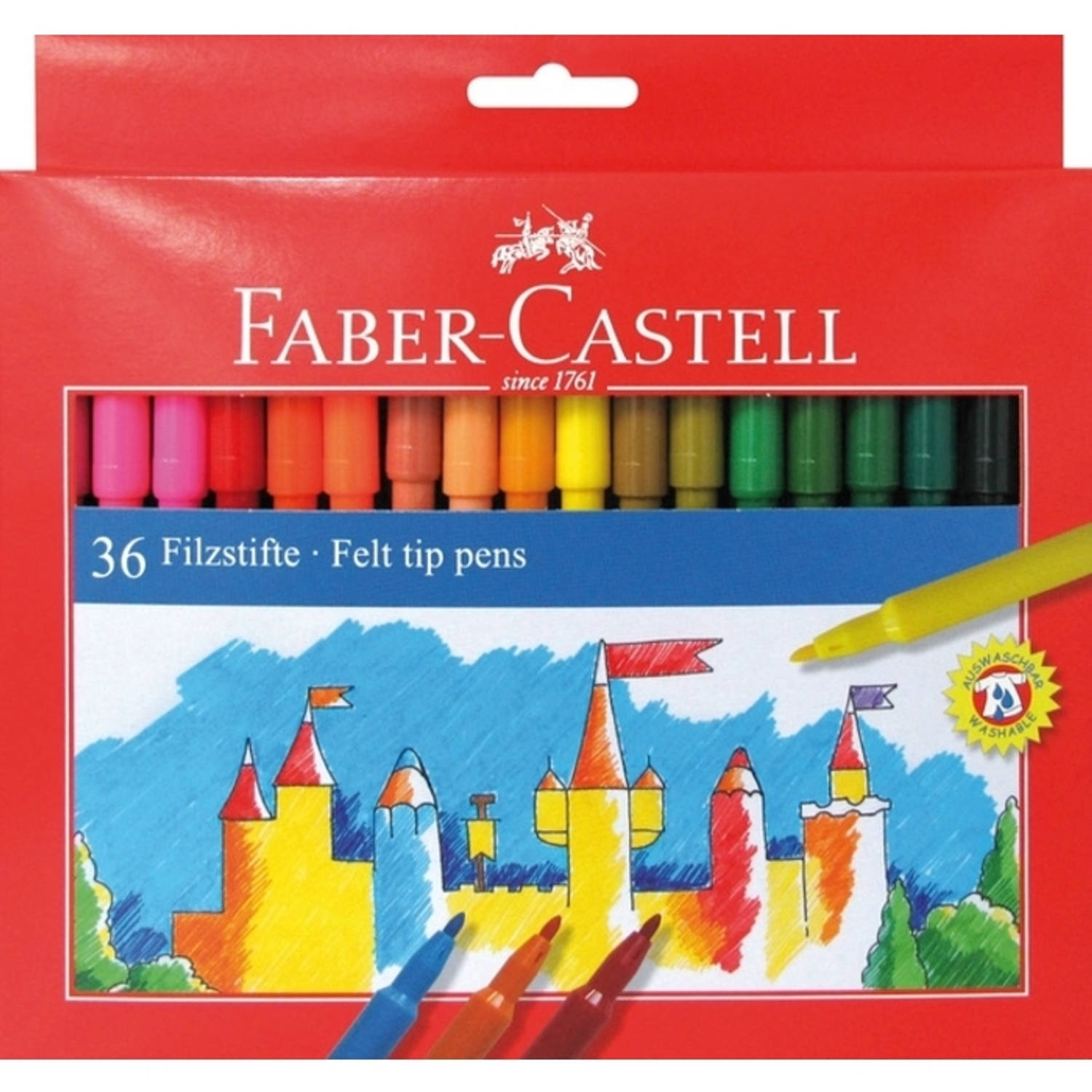 viltstiften Faber Castell 36 stuks karton etui FC-554236