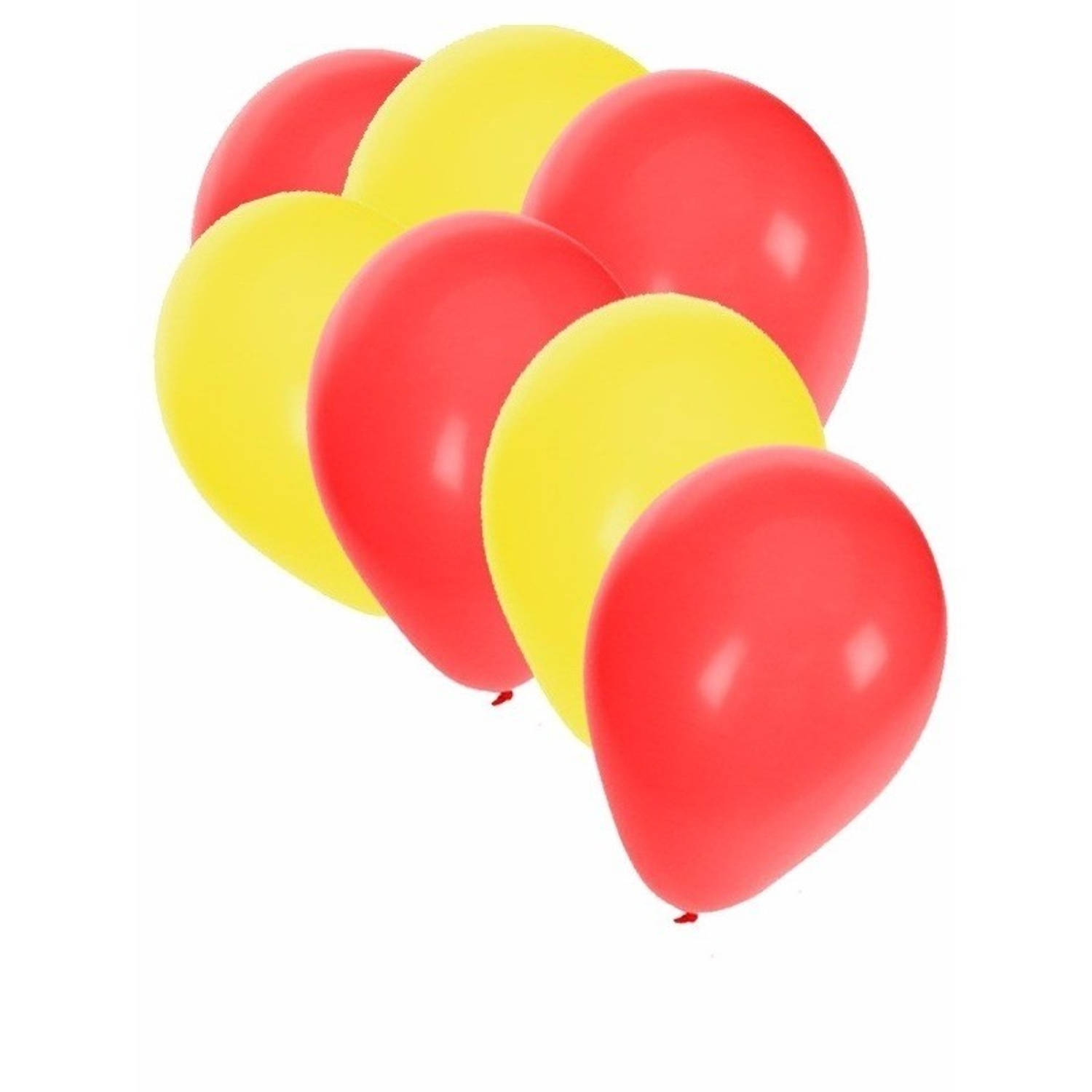 50x rode en gele ballonnen - Ballonnen