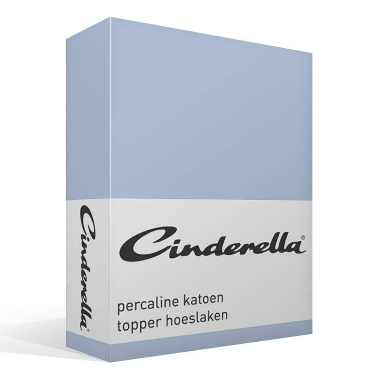 Cinderella basic percaline katoen topper hoeslaken