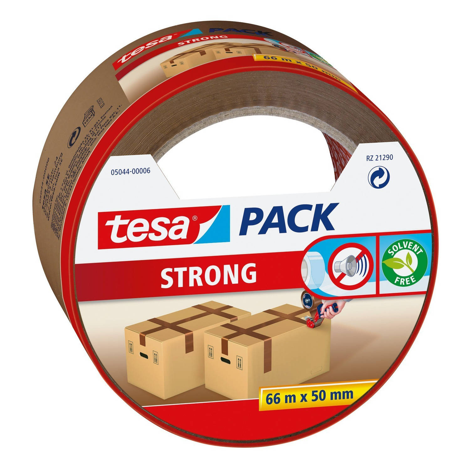 3x Tesa bruine verpakkingstape 66 mtr x 50 mm Tape (klussen)