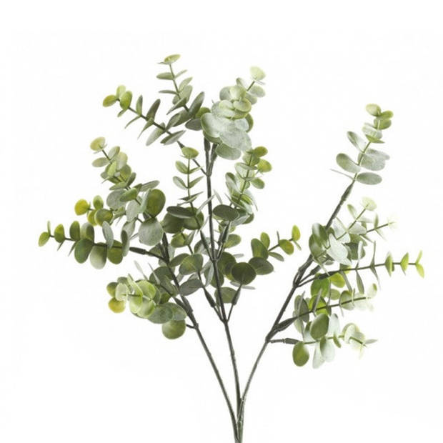 Groene/grijze Eucalyptus kunstplanten takken 65 cm - Kunstplanten