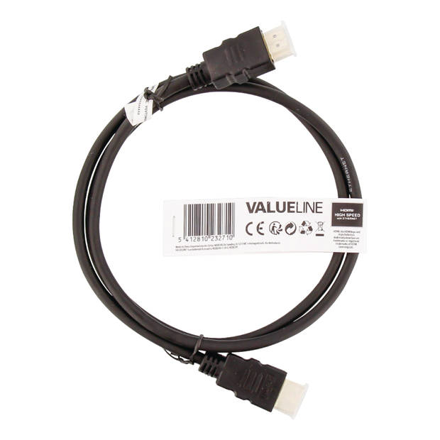 Valueline 1 m High Speed 1.4 HDMI kabel Ethernet 1080p Full HD 4K 3D Deep Color