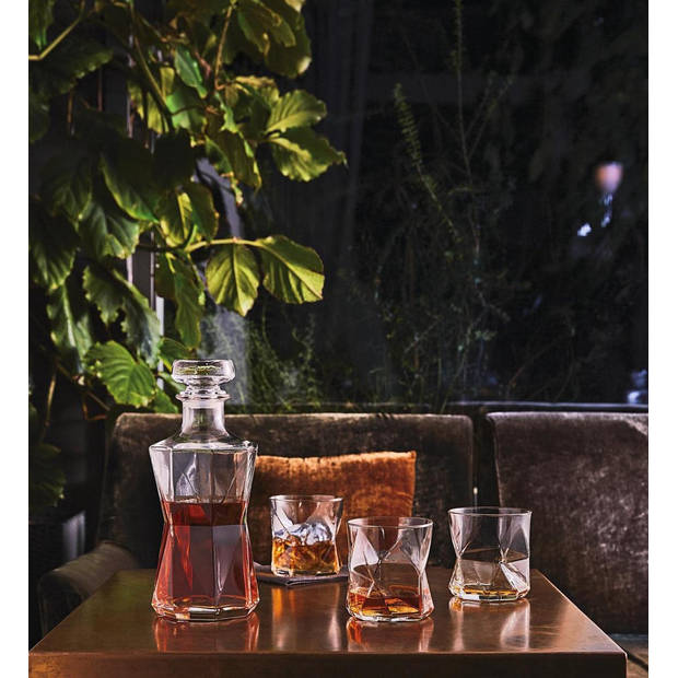 Bormioli Rocco Cassiopea 1825 whisky set - 1 karaf + 6 glazen