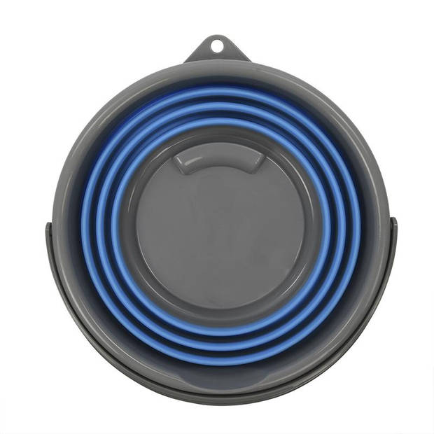 ProPlus opvouwbare emmer siliconen/kunststof 10 liter blauw