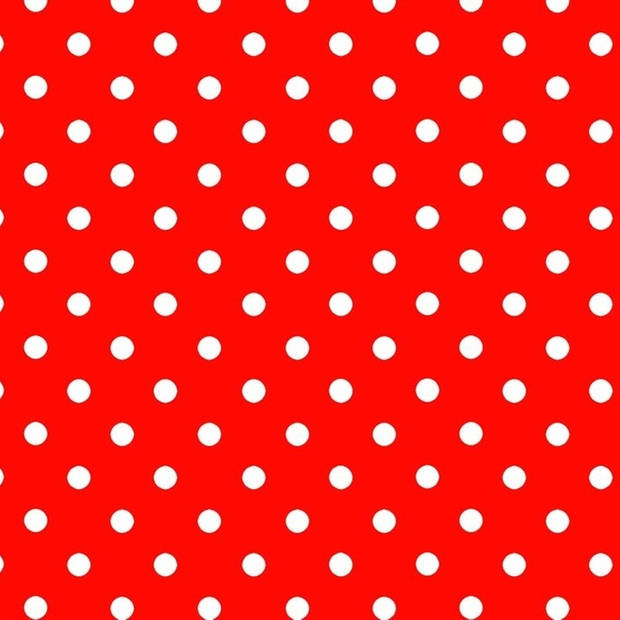 2x Rood cadeaupapier met witte stip 70 x 200 cm - Cadeaupapier