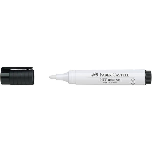 tekenstift Faber-Castell Pitt Artist Pen Big Brush 101 wit