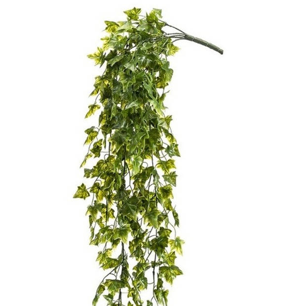 Groene Hedera Helix kunstplant hangende tak 75 cm UV bestendig - Kunstplanten