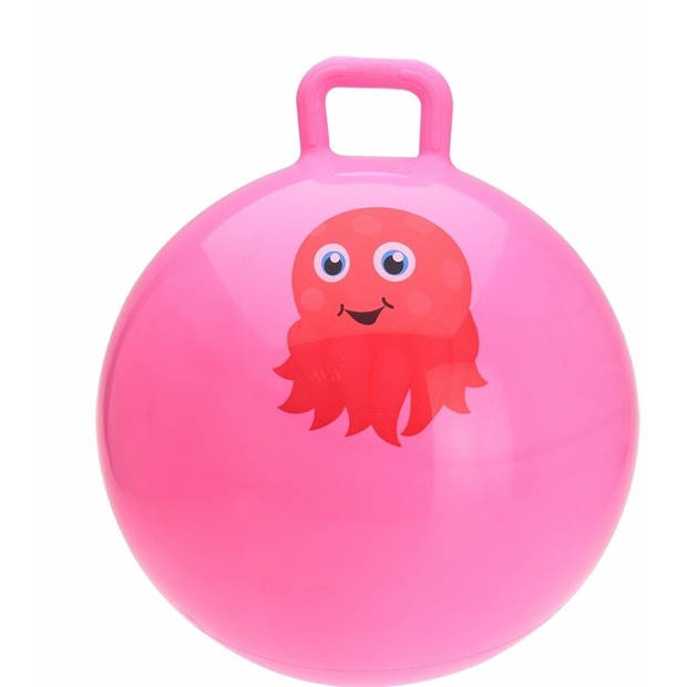 Skippybal roze met octopus 55 cm - Skippyballen