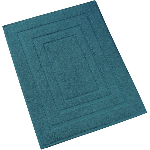 De Witte Lietaer badmat Pacifique 75 x 50 cm katoen turquoise