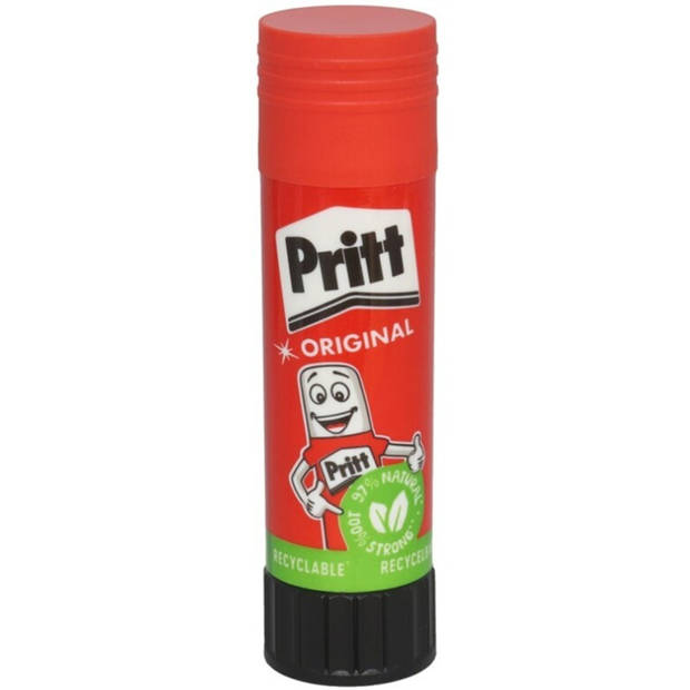 Pritt Stick lijmstift met luchtdichte dop - 43 gram - knutselen/plakmiddelen - Lijmstift