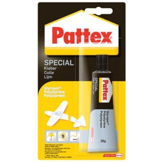 Pattex contactlijm Special Polystyreen, tube van 30 g
