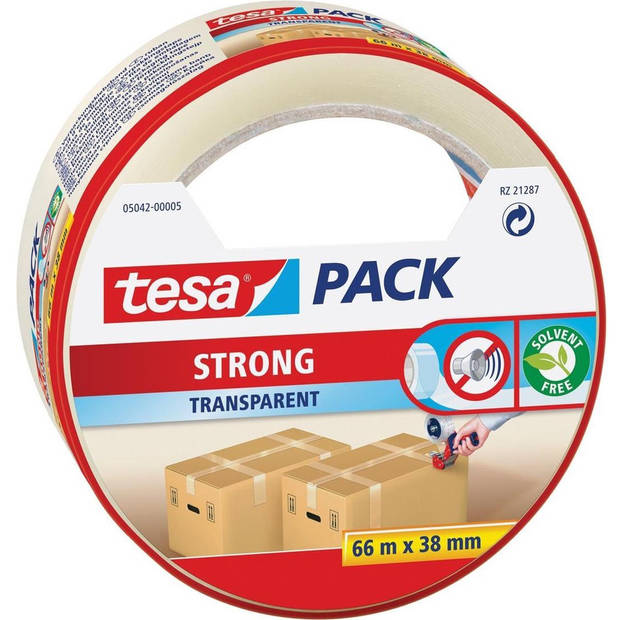 3x Tesa doorzichtige verpakkingstape sterk 66 mtr x 50 mm - Tape (klussen)