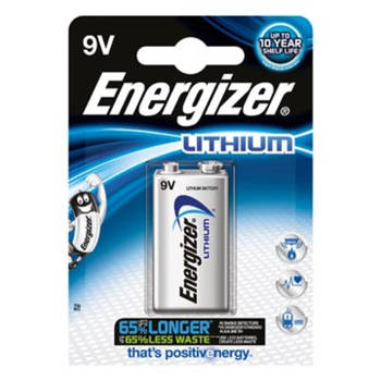 Energizer batterij Lithium 9V, op blister